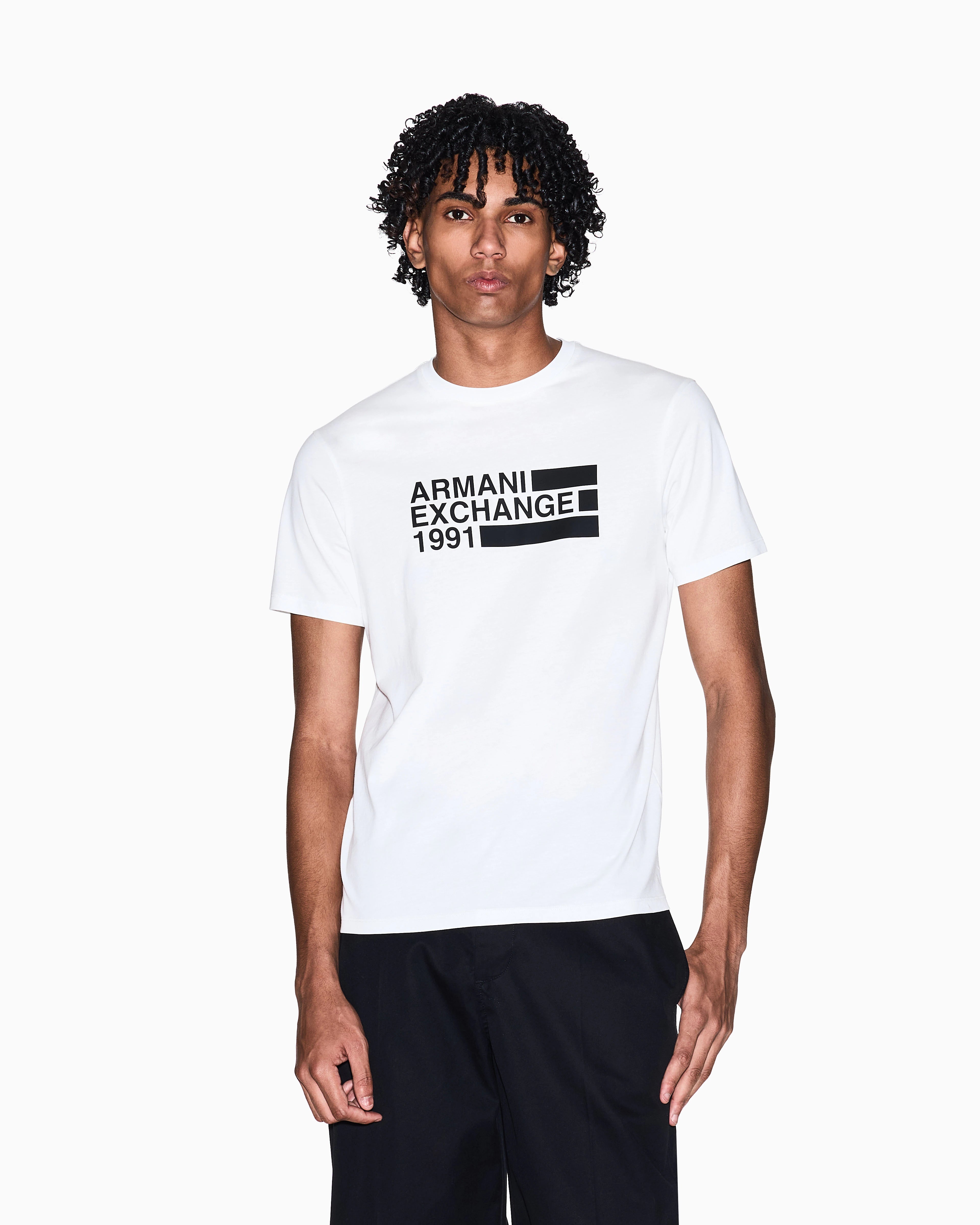 Armani Exchange 1991 Logo Regular Fit T-shirt White
