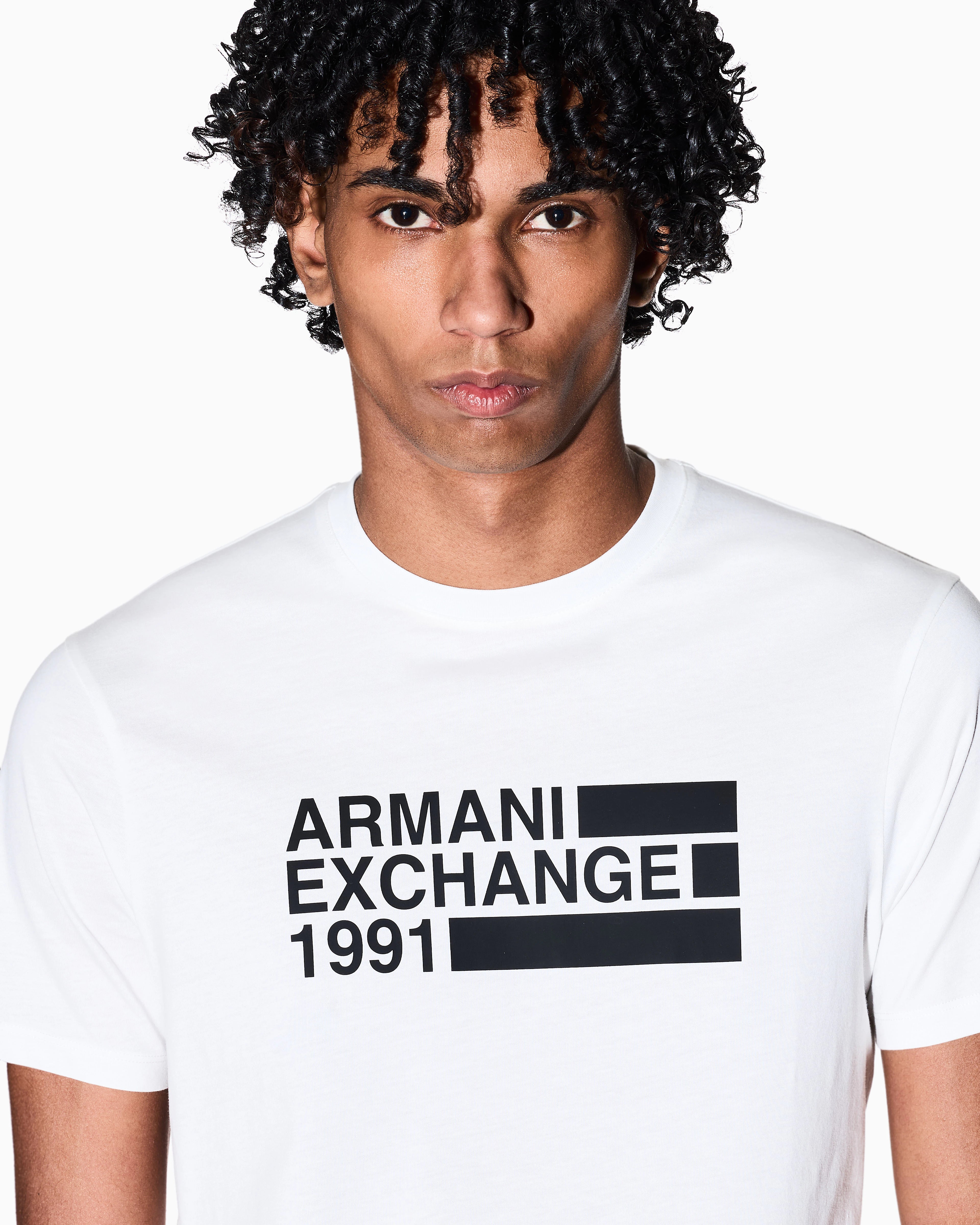 Armani Exchange 1991 Logo Regular Fit T-shirt White