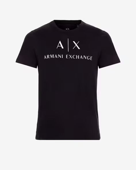 Armani Exchange Regular Fit T-Shirt Black